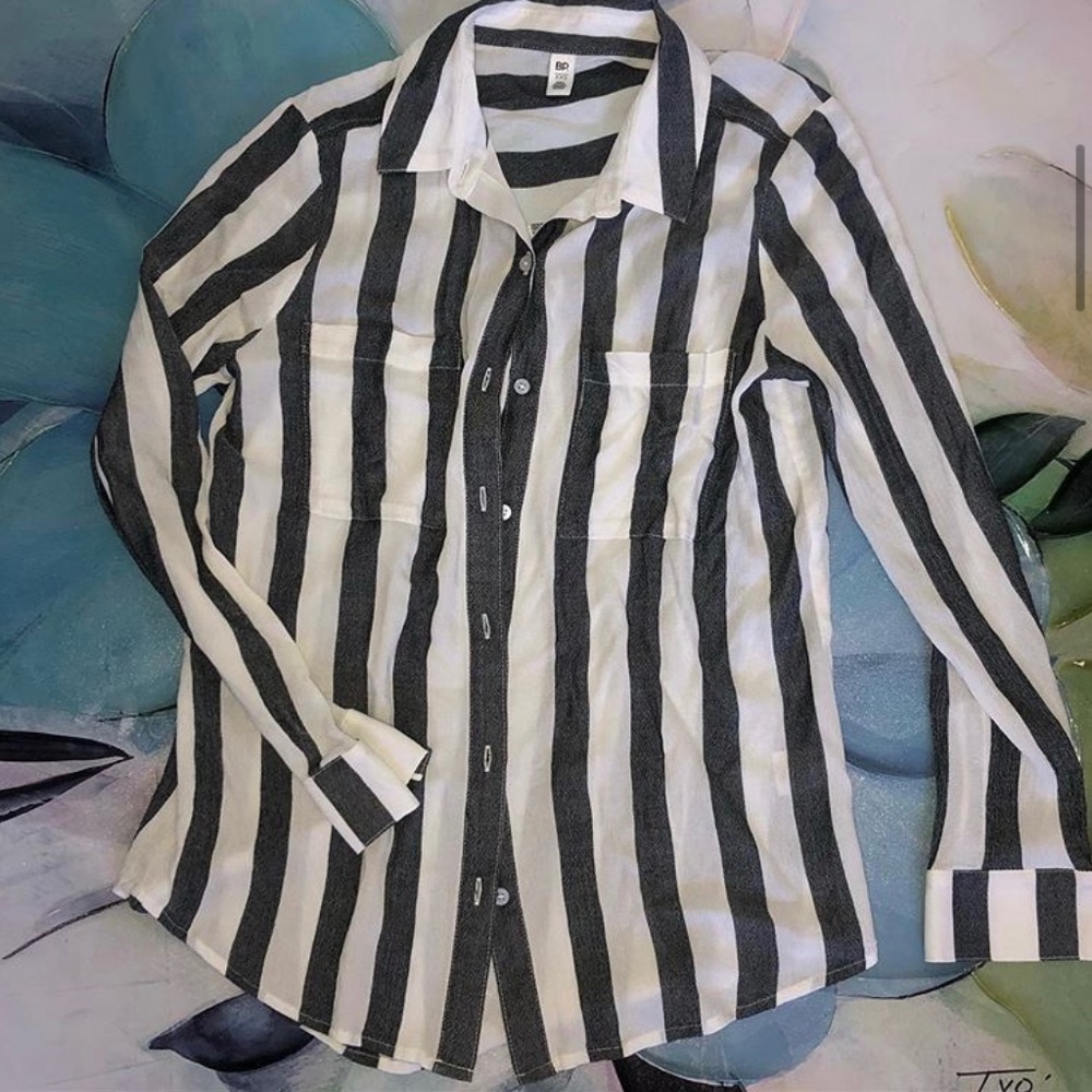 BP striped button down